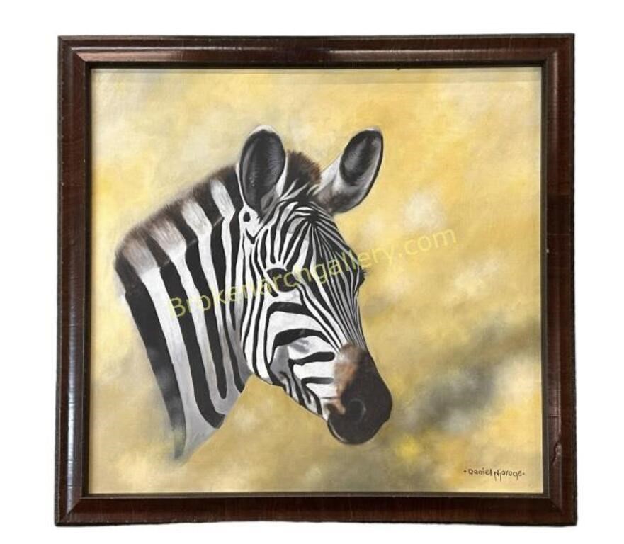 A Daniel Njoroge Painting of a Zebra
