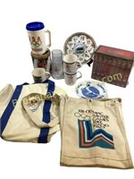 Group of Olympic Game Collectibles
