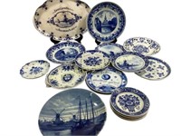 Seventeen Delft Plates