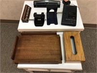 Micro Recorder ~ Wood Office Tray & Supplies