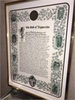 Framed Prayer of Hipporates