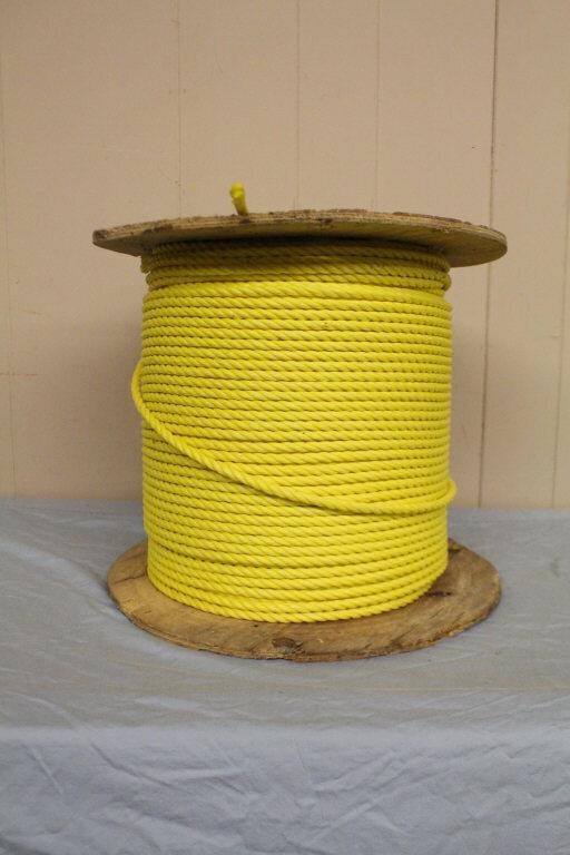 Large spool of nylon rope