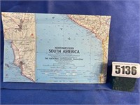 Vintage Northwestern South America Map,