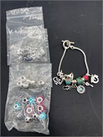 Charm bracelet & charms