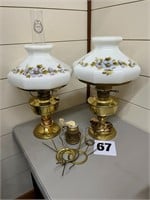 Pair of Lamps with Parts