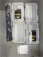 4 Storage Containers W Dividers & 24 Inch Cable