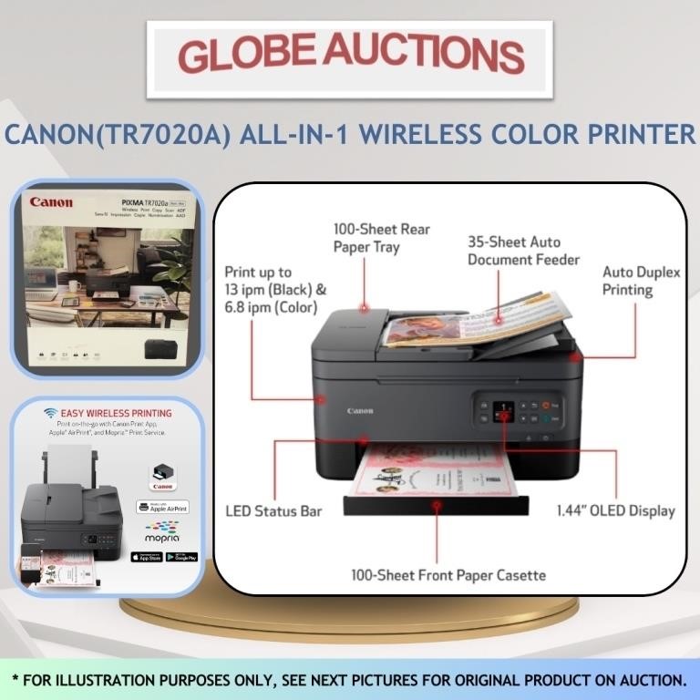 LOOKS NEW ALL-IN-1 WIRELESS COLOR PRINTER(MSP:$219