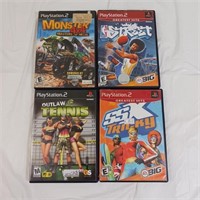 PlayStation 2 Games Lot - NBA Street - Tennis