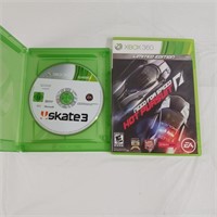 Skate 3/Need For Speed Xbox 360 Games
