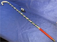 White Cane w/Red End & Metal Tip For Visually