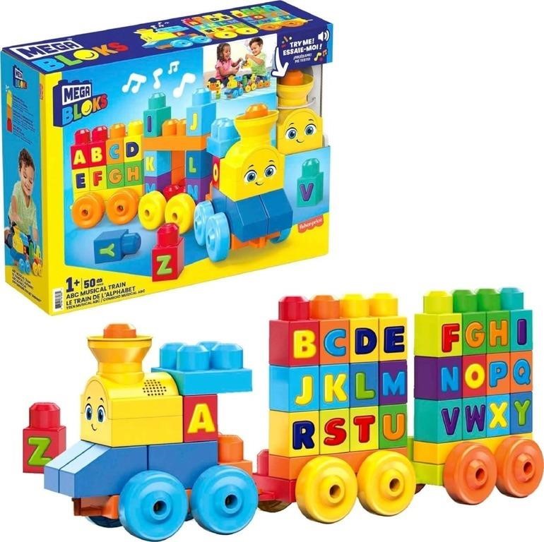 MEGA BLOKS Musical Train, ABC Blocks Building Toy