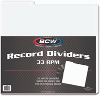BCW Supplies 25-pk  33 RPM Record Dividers