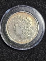 1878 Morgan Dollar - 7 feathers
