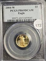 2004W Gold Eagle $5 PCGS PR69DCAM