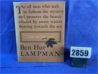HB Book, A Leaf From French Eddy By Ben Hur