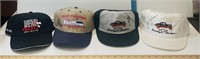 4 Vintage Car Hats (2 Autographed)