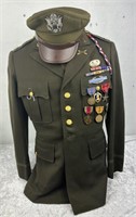 US Military Captain Uniform With Cap