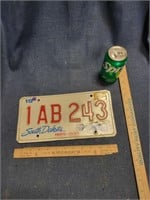 South Dakota 1889-1989 Centennial License Plate