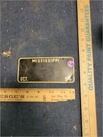 Small 1954 Mississippi License Plate