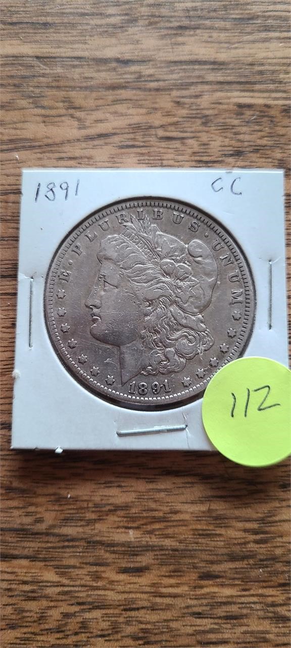 Morgan Silver Dollar 1891-CC CUC