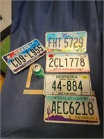 Lot of Various State License Plates AL, OH