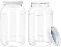 1 Gal Clear Jars with Lids  2 Pack  BPA Free