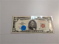 1963 Red Seal $5 Bill