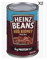 BB 5/24 2 pc Heinz Dark Red Kidney Beans 398ml