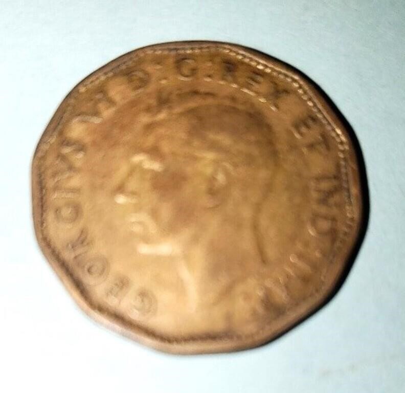 1943 Tombac Canada WW2 Copper nickel