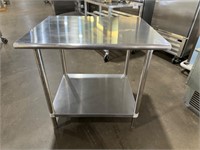 New Floor Display Stainless Table 36” x 30” x 35”