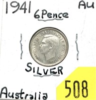 1941 Australia 6 pence