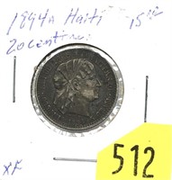 1894A Haiti 20 cents