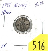 1898 Norway 10 ore