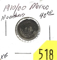 1910/00 Mexico 10 centavos