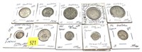 Lot, British silver coins, 10 pcs.