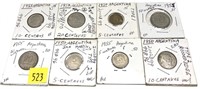 Lot, Argentine coins, 8 pcs.