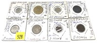 Lot, Finnish coins, 8 pcs.