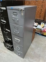 Five Drawer Metal Filing Cabinet