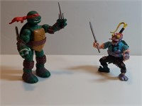 Talking Raphael Ninja Turtle And Mutant Villain.