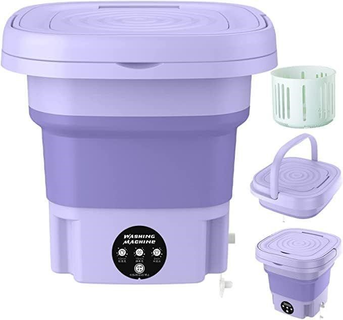 Foldable Washer Spin Dryer Small Bucket Washer 8L
