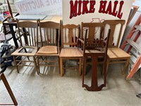 (6) Misc. Wood Chairs
