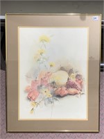 WATERCOLOR FRAMED PAINTING, SIGNED BARBARA
