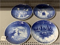 BING AND GRONDAHL DENMARK PLATES GROUP OF 4