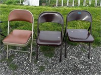 (3) Folding Chairs