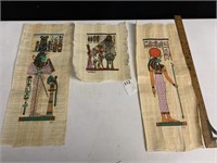 EGYPTIAN PAINTINGS (3)