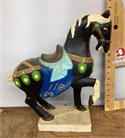 Plaster Asian decorated horse