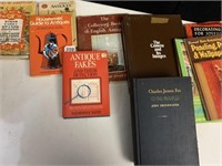 ASSORTED BOOKS, GUIDE TO ANTIQUES, ETC.