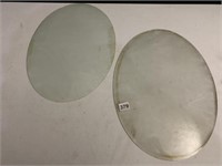 CONVEX GLASS FOR OVAL FRAMES, 21" X 14"