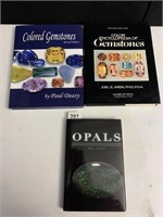 BOOKS OPALS FIRST EDITION, PLUS COLORED GEMSTONES