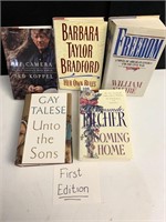 BOOKS ALL FIRST EDITIONS, UNTO THE SONS IS FIRST